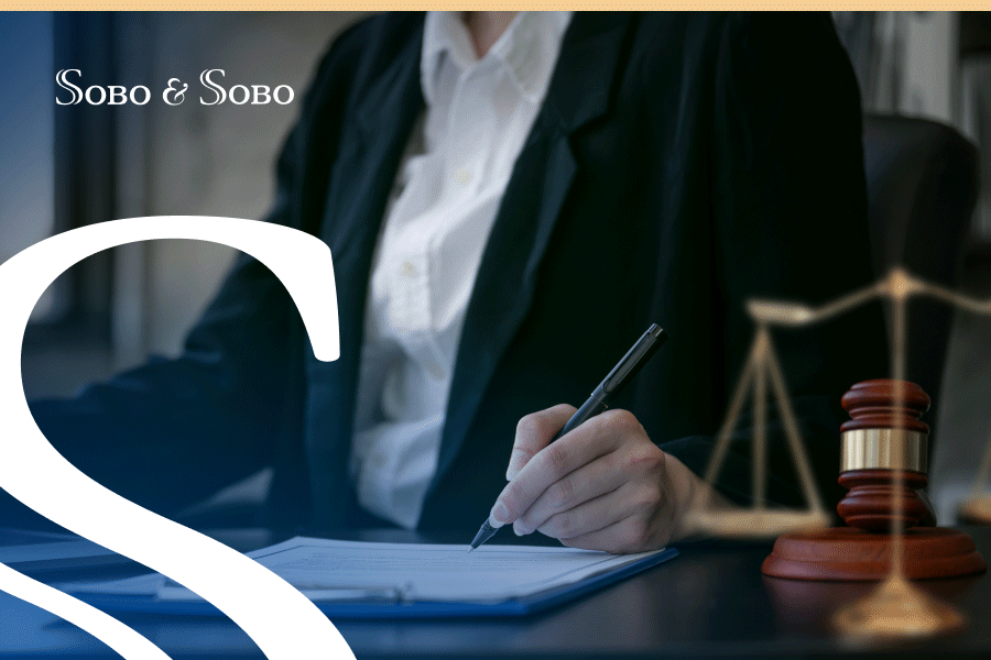 lawer taking notes on a case during a consultation with a client