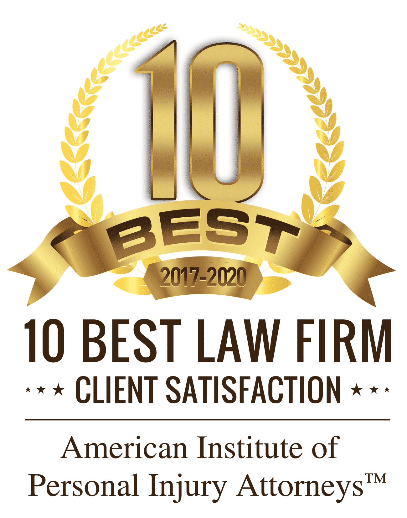 Greg Sobo 10 Best Attorney Award for Client Satisfaction
