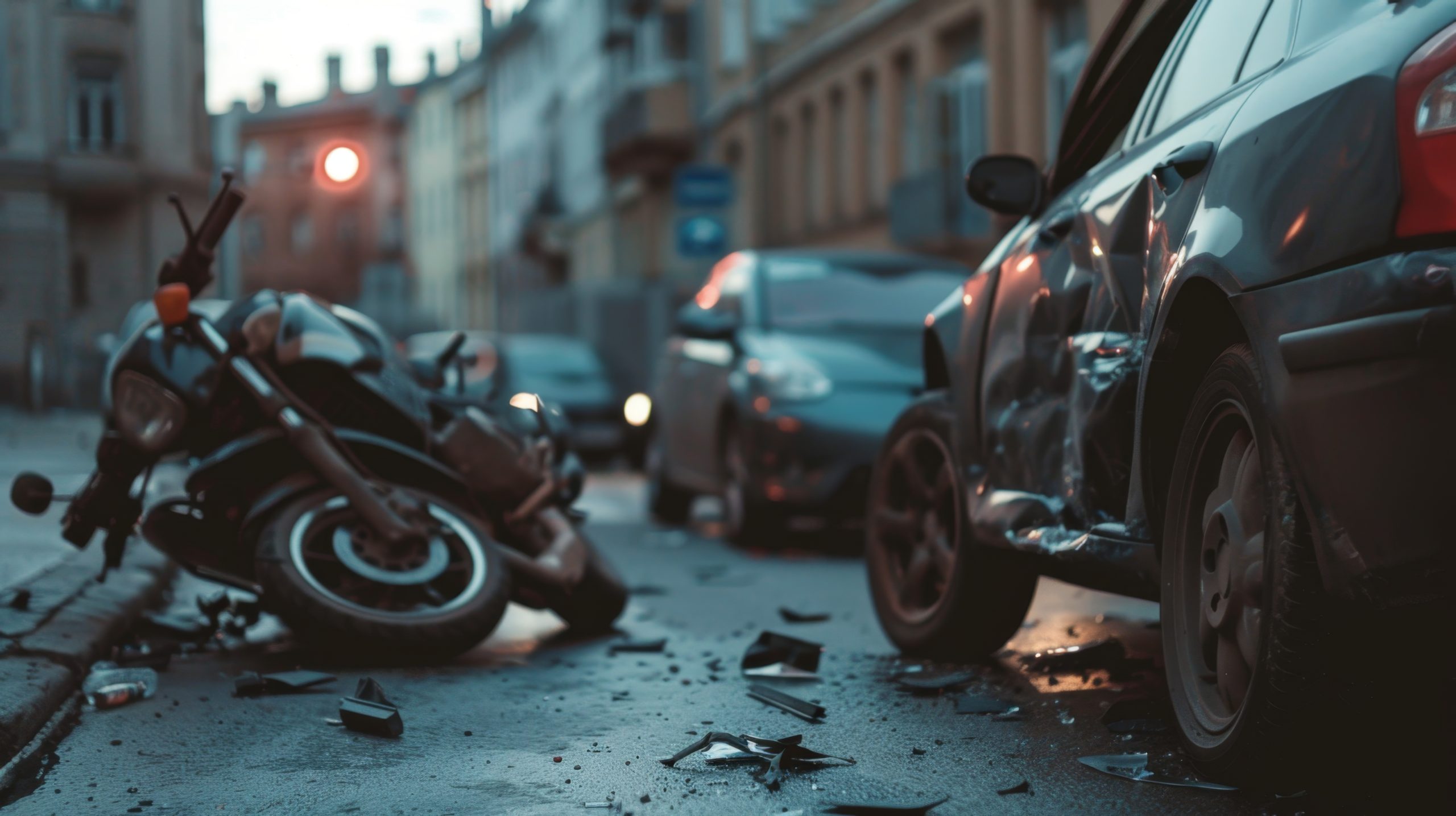 car vs motorcycle accident