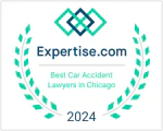 Expertise.com award badge for Best Car Accident Lawyers in Chicago, 2024.